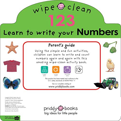 Wipe Clean: Numbers (Wipe Clean Learning Books)