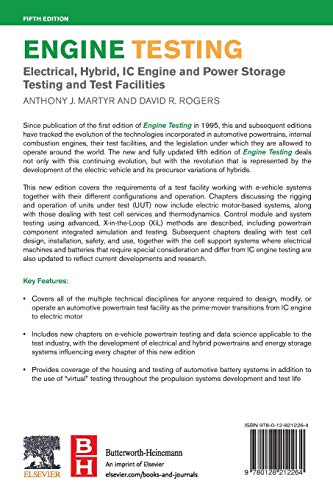 Engine Testing: Electrical, Hybrid, IC Engine and Power Storage Testing and Test Facilities