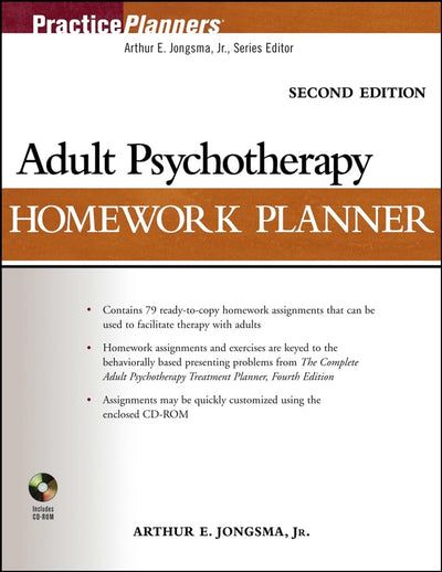 Adult Psychotherapy Homework Planner by Jongsma Jr., Arthur