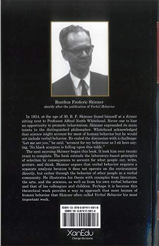 Verbal Behavior (Official B. F. Skinner Foundation Reprint Series / paperback edition)
