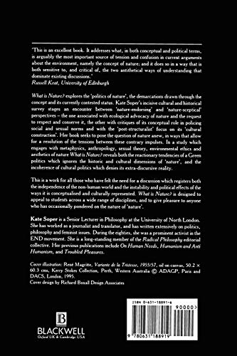 What is Nature?: Culture, Politics and the Non-Human — back cover