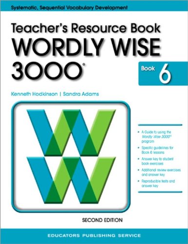 Wordly Wise 3000: Teacher's Resource Book, Book 6