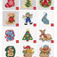 Leisure Arts XStitch Holiday OrnmntsGalorBk
