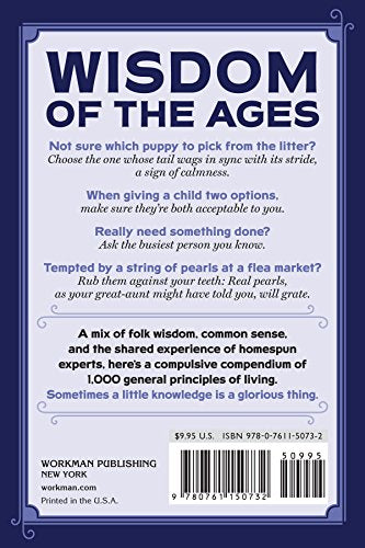 Rules of Thumb: A Life Manual — back cover