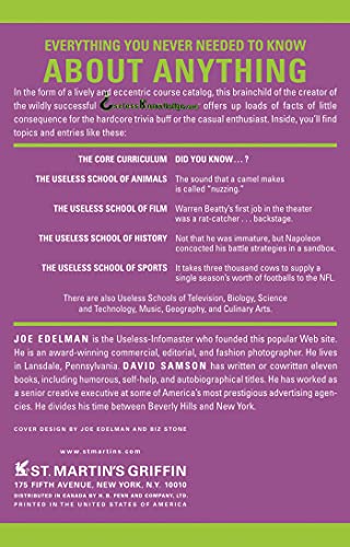 Useless Knowledge: Answers to Questions You'd Never Think to Ask