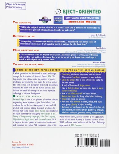 Object-Oriented Software Construction by Meyer, Bertrand