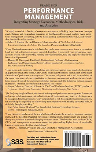 Performance Management: Integrating Strategy Execution, Meth