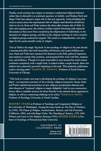 Acts of Faith: Explaining the Human Side of Religion
