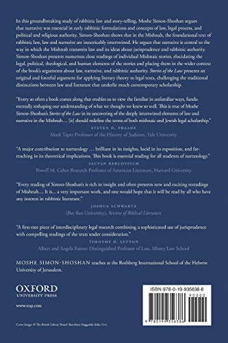Stories of the Law: Narrative Discourse and the Construction of Authority in the Mishnah
