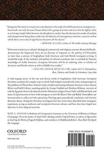 Immigrant Narratives: Orientalism and Cultural Translation in Arab American and Arab British Literature