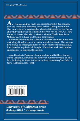 Sacred Narrative: Readings in the Theory of Myth
