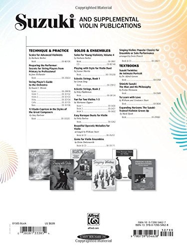 Suzuki Violin School, Vol 4: Violin Part