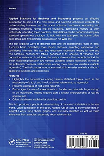 Applied Statistics for Business and Economics