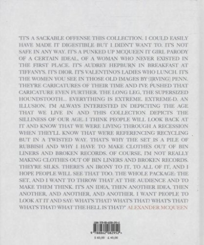 Alexander McQueen: Working Process: Photographs by Nick Waplington — back cover