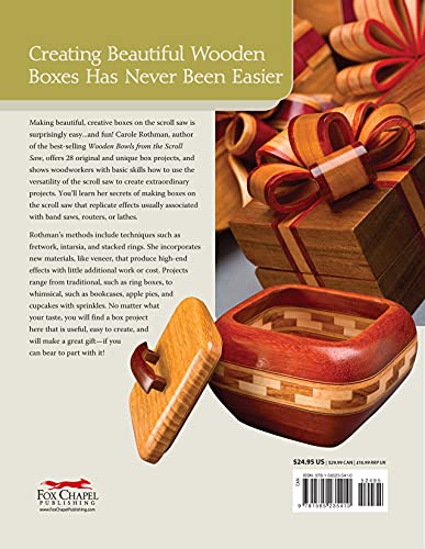 Creative Wooden Boxes from the Scroll Saw: 28 Useful & Surprisingly Easy-to-Make Projects (Fox Chapel Publishing) Patterns and Step-by-Step for Jewelry Boxes, Pivot Lids, Food-Shaped Boxes, and More