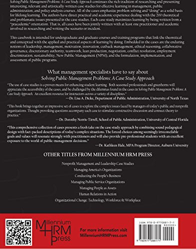 Solving Public-Management Problems: A Case Study Approach