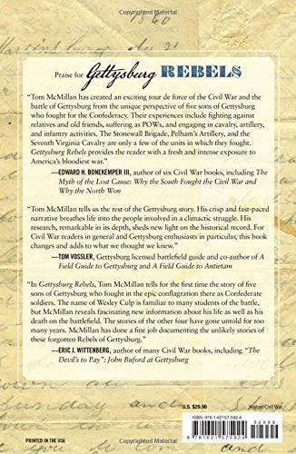 Gettysburg Rebels: Five Native Sons Who Came Home to Fight as Confederate Soldiers