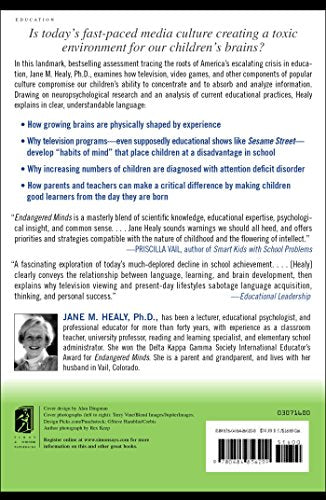 Endangered Minds: Why Children Don't Think And What We Can Do About It — back cover