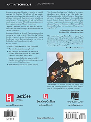 A Modern Method for Guitar Scales - Essential Guitar Scales and Fingering Patterns  Berklee Guide Guitar Method Book  Learn Scale Techniques with Tablature