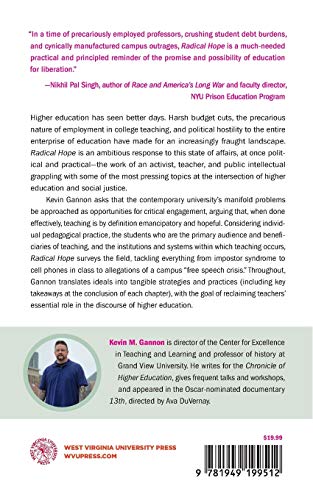 Radical Hope: A Teaching Manifesto (Teaching and Learning in Higher Education)