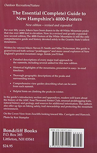 The 4000-Footers of the White Mountains — back cover