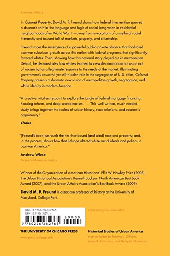 Colored Property: State Policy and White Racial Politics in Suburban America (Historical Studies of Urban America)