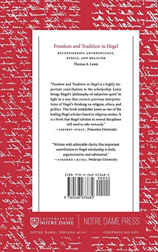 Freedom and Tradition in Hegel: Reconsidering Anthropology,