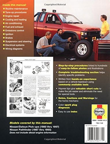 Nissan/Datsun Pickups 1980 thru 1997 and Pathfinder 1987 thru 1995 Haynes Repair Manual: Pick-Up (1980 thru 1997) Pathfinder (1987 thru 1995) (Haynes Manuals)