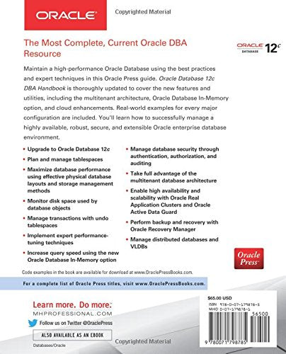 Oracle Database 12c DBA Handbook (Oracle Press)