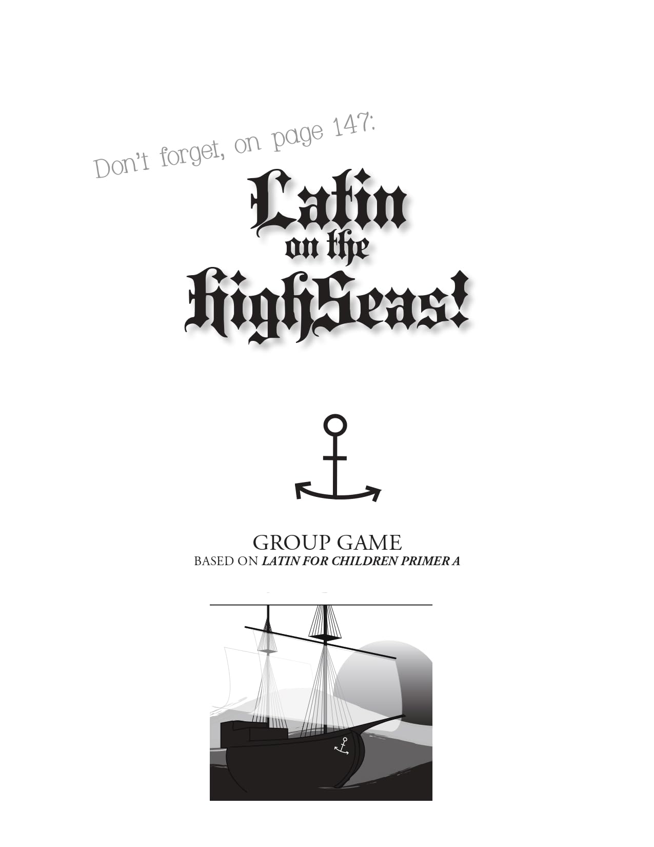 Latin for Children, Primer A - Activity Book!