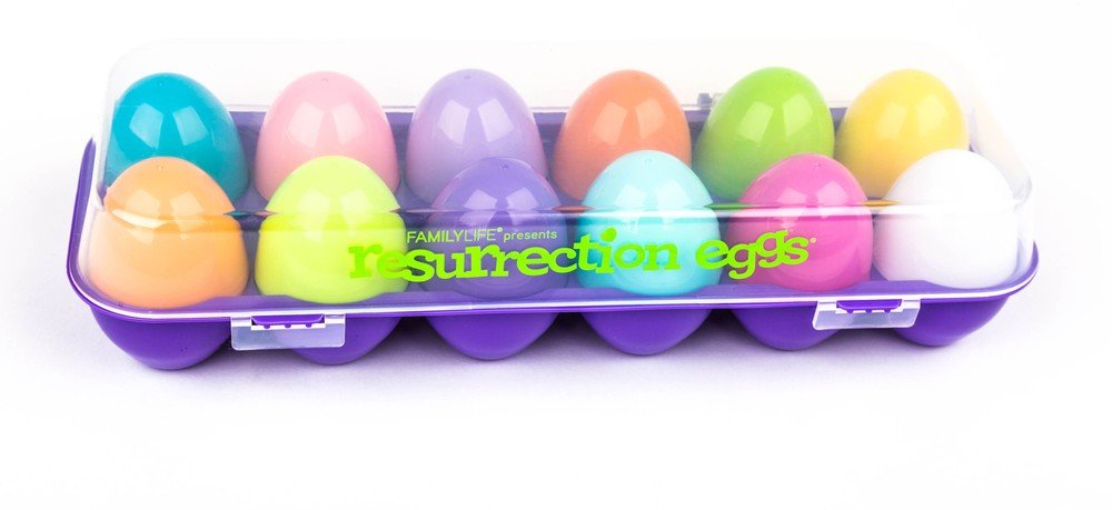 Family Life Resurrection Eggs - 12 Piece Easter Eggs Set with Booklet and Religious Figurines Inside - Tells The Story of Easter - Easter Eggs With Toys Inside - Eggs For Easter Egg Hunts