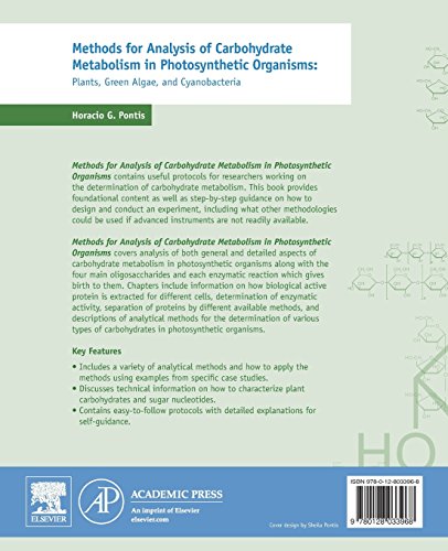 Methods for Analysis of Carbohydrate Metabolism in Photosynthetic Organisms: Plants, Green Algae and Cyanobacteria