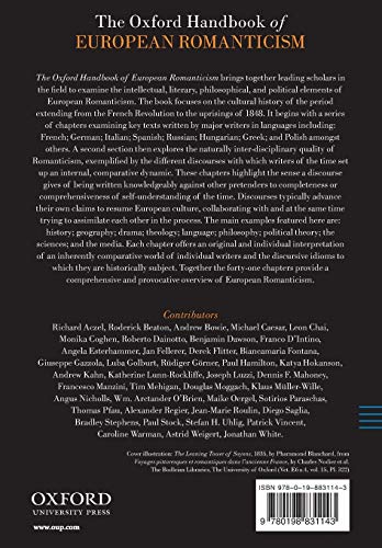 The Oxford Handbook of European Romanticism (Oxford Handbooks)