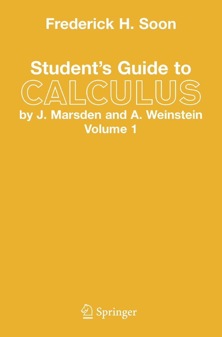 Student's Guide to Calculus, Vol. 1