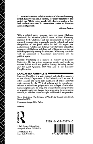 Gladstone and the Liberal Party (Lancaster Pamphlets)
