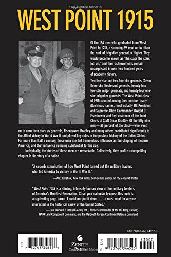 West Point 1915: Eisenhower, Bradley, and the Class the Stars Fell On — back cover
