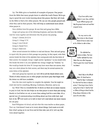 Kids' Travel Guide to the Lord's Prayer