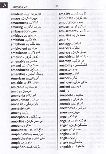 Farsi edition Word To Word Bilingual Dictionary