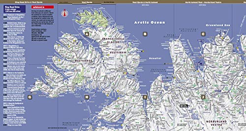 StreetSmart Iceland Map by VanDam laminated pocket-size, country planning and driving map with all attractions, sights, hotels, restaurants, ... volcanoes and waterfalls 2021 edition.