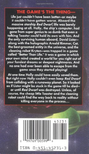 Better than Life (Red Dwarf) — back cover
