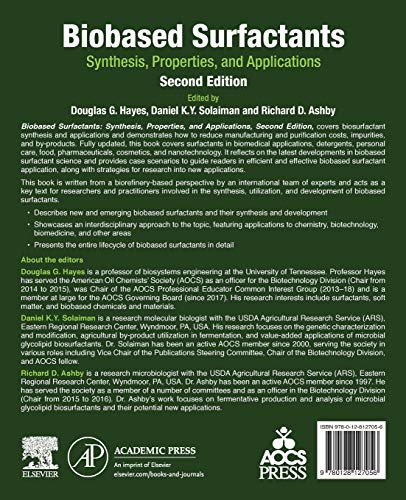 Biobased Surfactants: Synthesis, Properties, and Applications