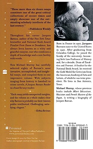 A Jacques Barzun Reader: Selections from His Works (Perennial Classics)
