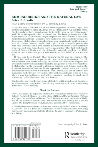 Edmund Burke and the Natural Law (The Library of Conservative Thought)