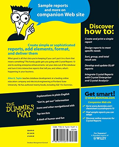 Crystal Reports 10 For Dummies