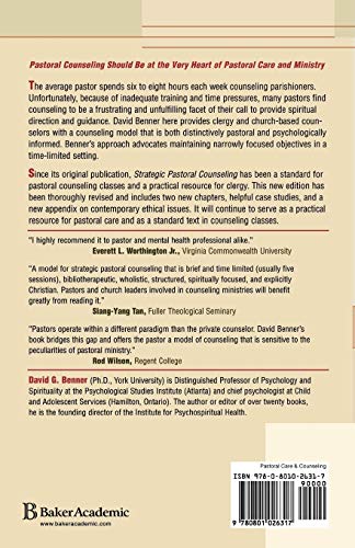 Strategic Pastoral Counseling: A Short-Term Structured Model