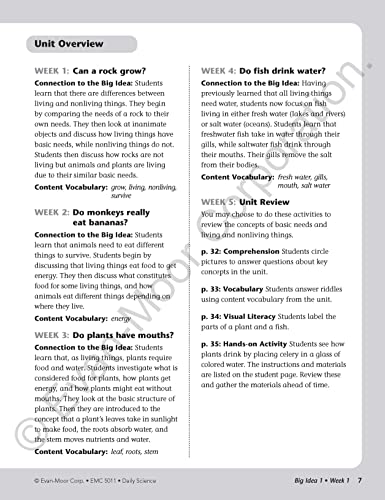 Evan-Moor Daily Science Book, Grade 1