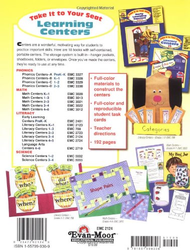 Take It to Your Seat Literacy Centers, Grade 3-4