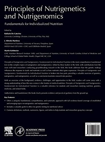 Principles of Nutrigenetics and Nutrigenomics: Fundamentals of Individualized Nutrition