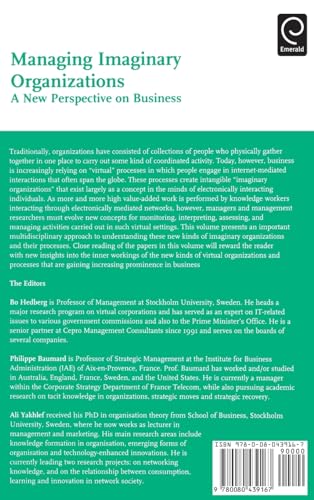 Managing Imaginary Organizations (Advanced Series in Management, 3)