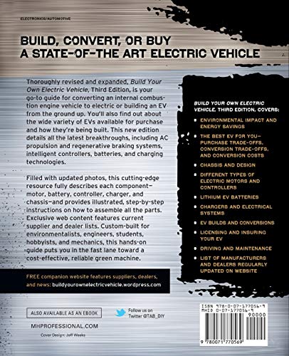 Build Your Own Electric Vehicle, Third Edition — back cover